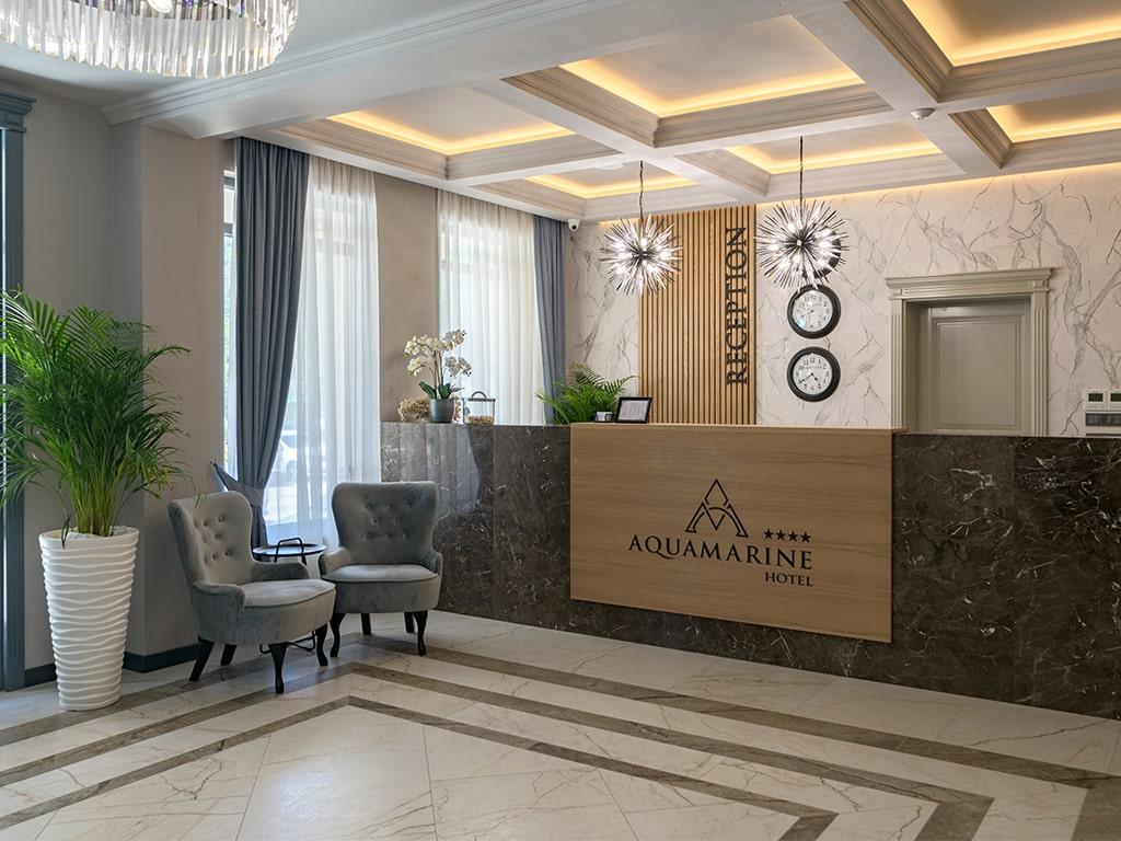 рецепция на all inclusive хотел в Кранево - Aquamarine